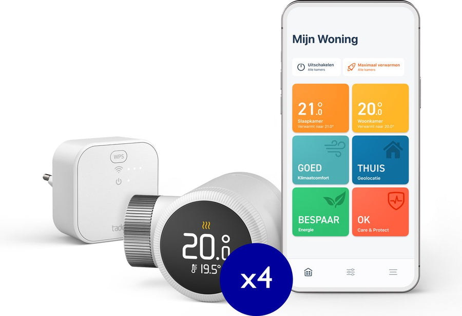 Tado Smart Radiator Thermostat X - with Bridge + 3x Knob